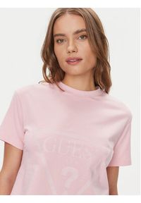 Guess T-Shirt Adele V2YI06 K8HM0 Różowy Regular Fit. Kolor: różowy. Materiał: bawełna #4