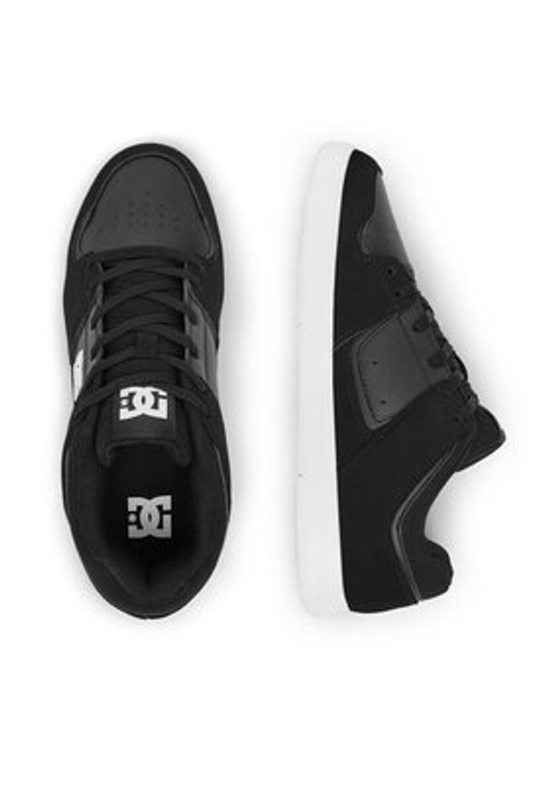 DC Shoes Sneakersy CURE ADYS400073-BLK Czarny. Kolor: czarny. Materiał: skóra, nubuk