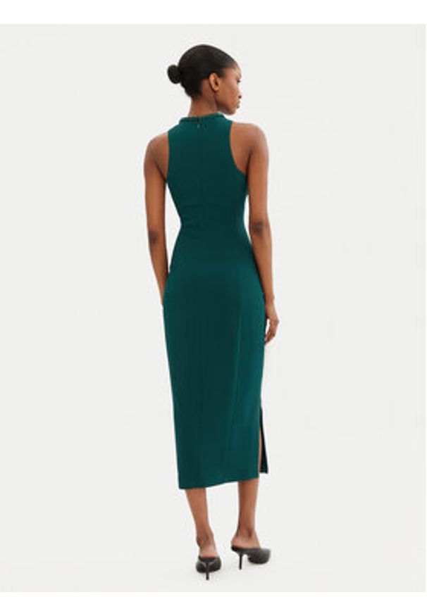 Pinko - PINKO Sukienka koktajlowa 104093 A23V Zielony Slim Fit. Kolor: zielony. Materiał: wiskoza. Styl: wizytowy