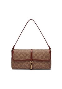 Coach Torebka Hampton CP130 Brązowy. Kolor: brązowy. Materiał: skórzane