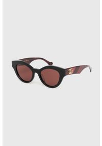 Gucci okulary przeciwsłoneczne damskie kolor bordowy. Kolor: czerwony #5