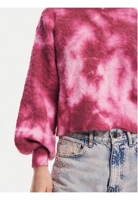 Desigual Sweter Victoria 24WWJF17 Różowy Relaxed Fit. Kolor: różowy. Materiał: syntetyk