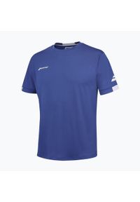 Koszulka dziecięca Babolat Play Crew Neck. Kolor: niebieski. Sport: tenis