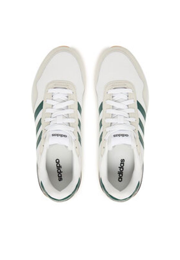 Adidas - adidas Sneakersy Run 60s 4.0 JS1001 Écru. Kolor: kremowy. Materiał: materiał. Sport: bieganie