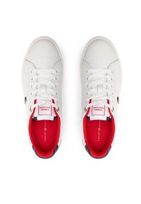 TOMMY HILFIGER - Tommy Hilfiger Sneakersy Essential Elevated Court Sneaker FW0FW07685 Écru