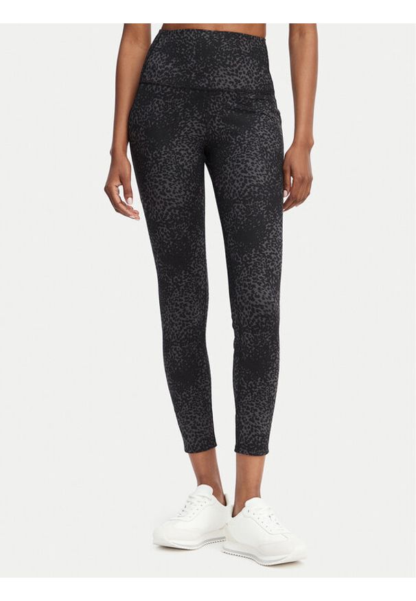Calvin Klein Performance Legginsy LVGWS6L642 Czarny Slim Fit. Kolor: czarny. Materiał: syntetyk