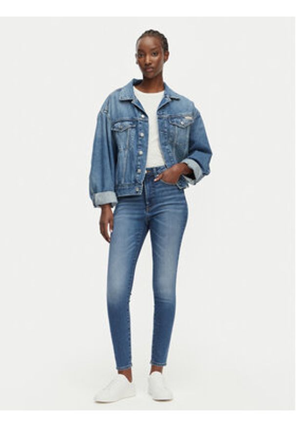 Calvin Klein Jeans Jeansy LV047G924G Granatowy Skinny Fit. Kolor: niebieski