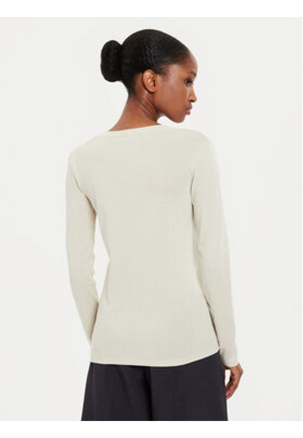 United Colors of Benetton - United Colors Of Benetton Bluzka 3GA2E4245 Beżowy Regular Fit. Kolor: beżowy. Materiał: bawełna