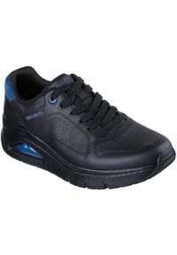 skechers - Adidasy Skechers Uno Icon-idolizer, Mężczyźni. Kolor: czarny. Materiał: skóra ekologiczna, materiał. Sport: fitness