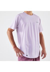 KUIKMA - Koszulka tenisowa męska krótki rękaw Artengo Dry Gaël Monfils. Kolor: fioletowy. Materiał: materiał, elastan. Długość rękawa: krótki rękaw. Długość: krótkie. Sport: tenis