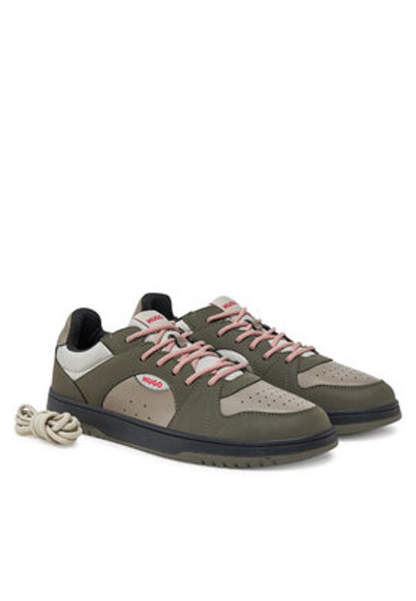 Hugo - HUGO Sneakersy Hadrian 50536197 Brązowy. Kolor: brązowy. Materiał: skóra