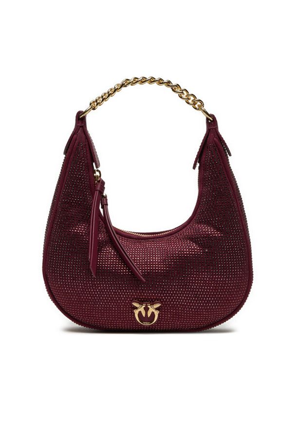 Pinko - PINKO Torebka Brioche Hobo Mini AI 24-25 PLTT 101433 A159 Bordowy. Kolor: czerwony