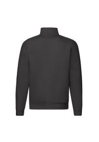 FRUIT OF THE LOOM - Bluza Męska Premium Z Zamkiem Błyskawicznym. Kolor: czarny