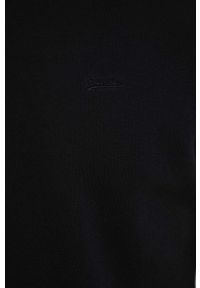 Superdry bluza męska kolor czarny gładka. Okazja: na co dzień. Kolor: czarny. Materiał: dzianina, bawełna. Wzór: gładki. Styl: casual