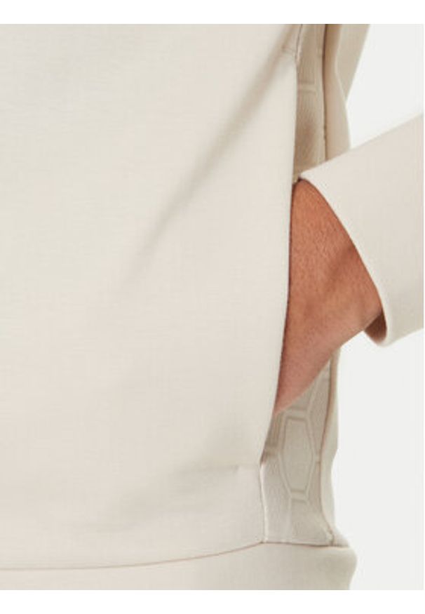 BOSS Bluza Saggy Future 50545581 Écru Relaxed Fit. Materiał: bawełna