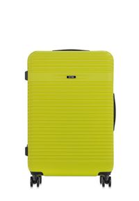 Ochnik - Komplet walizek na kółkach 19''/24''/28''. Kolor: zielony. Materiał: materiał, poliester, guma, kauczuk #10