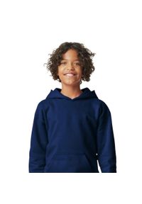 GILDAN - Bluza Dziecięca/dziecięca Softstyle Plain Fleece Midweight Hoodie. Kolor: niebieski