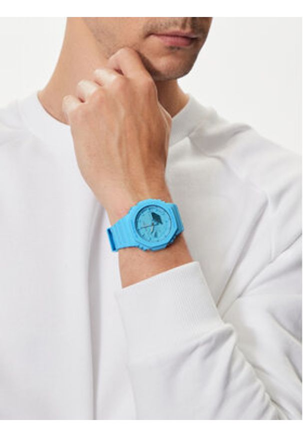 G-Shock Zegarek GA-2100-2A2ER Niebieski. Kolor: niebieski