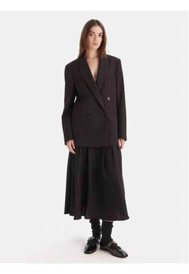 Marella Spódnica trapezowa Refuge 2525106012 Czarny Regular Fit. Kolor: czarny. Materiał: syntetyk, wiskoza, wełna