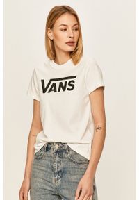 Vans T-shirt funkcyjny VN0A3UP4WHT-White. Okazja: na co dzień. Kolor: biały. Materiał: dzianina. Wzór: nadruk. Styl: casual #1