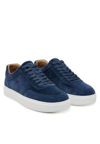 Calvin Klein Sneakersy Clean Cup Low Laceup Oxf Su HM0HM01880 Granatowy. Kolor: niebieski. Materiał: skóra #3