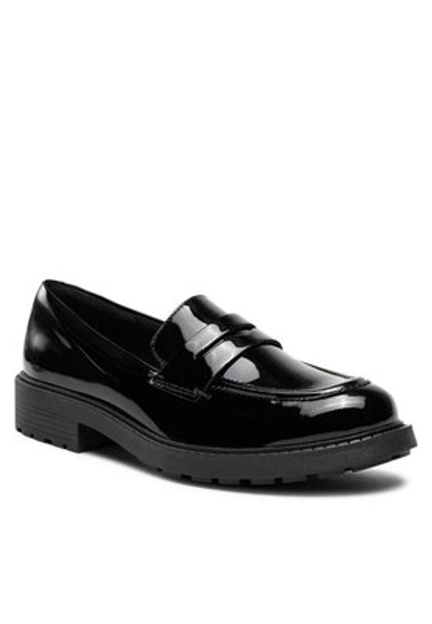 Clarks Lordsy Orinoco 2 Penny 261747874 Czarny. Kolor: czarny. Materiał: skóra, lakier