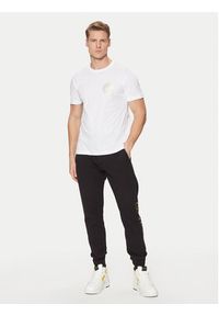 Versace Jeans Couture T-Shirt 78GAHT00 Biały Regular Fit. Kolor: biały. Materiał: bawełna