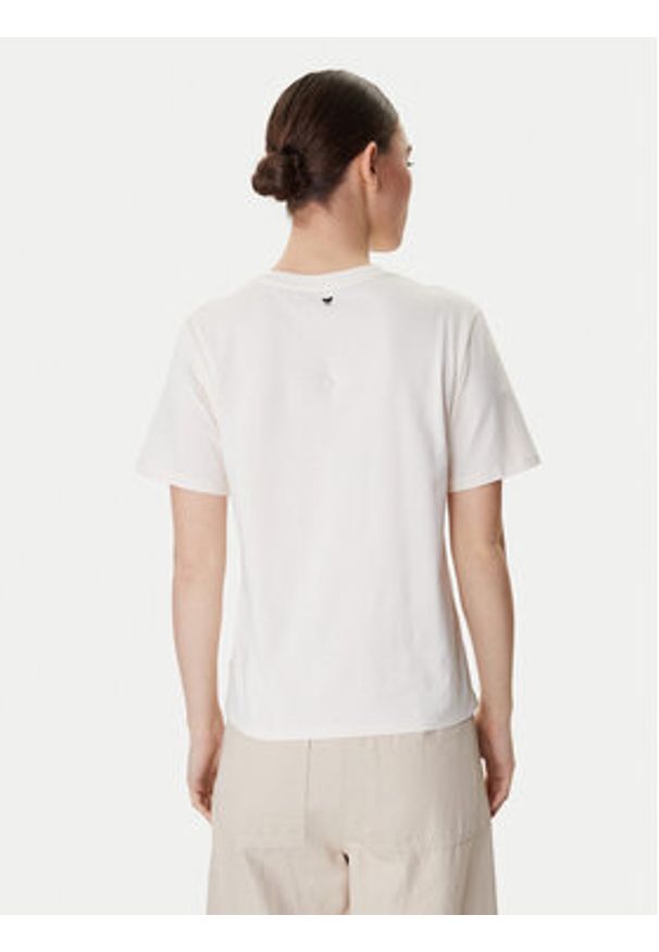 Weekend Max Mara T-Shirt West 2615971041 Écru Regular Fit. Materiał: bawełna