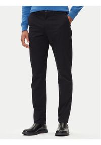Calvin Klein Chinosy LV040EM633 Czarny Slim Fit. Kolor: czarny. Materiał: bawełna