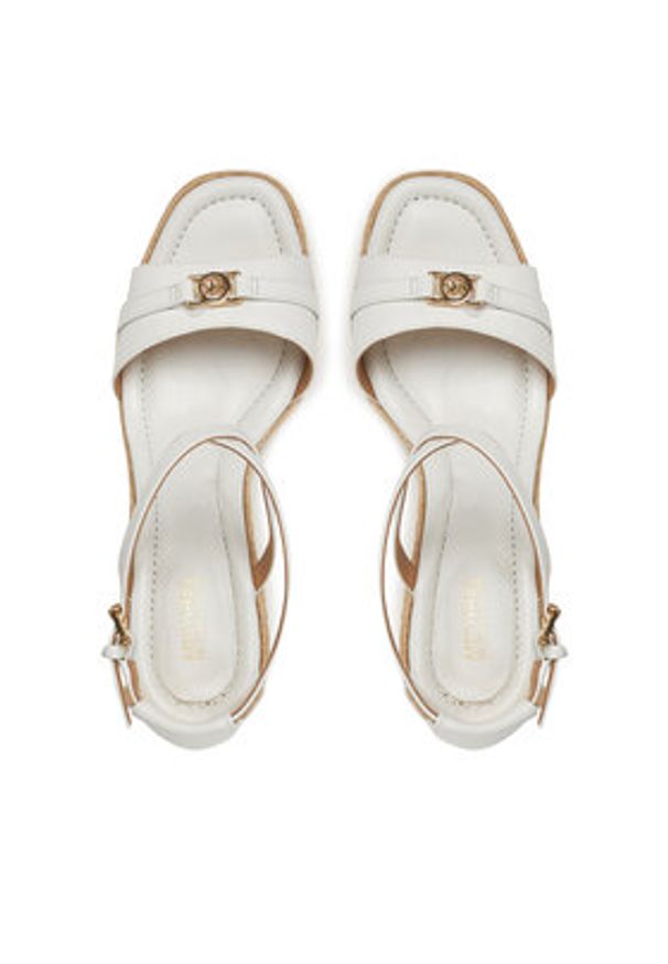 MICHAEL Michael Kors Espadryle Mandy 40R5MAMS2L Biały. Kolor: biały. Materiał: skóra
