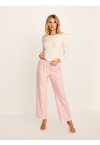Sinsay - Piżama dwuczęściowa - kremowy. Kolor: kremowy #1