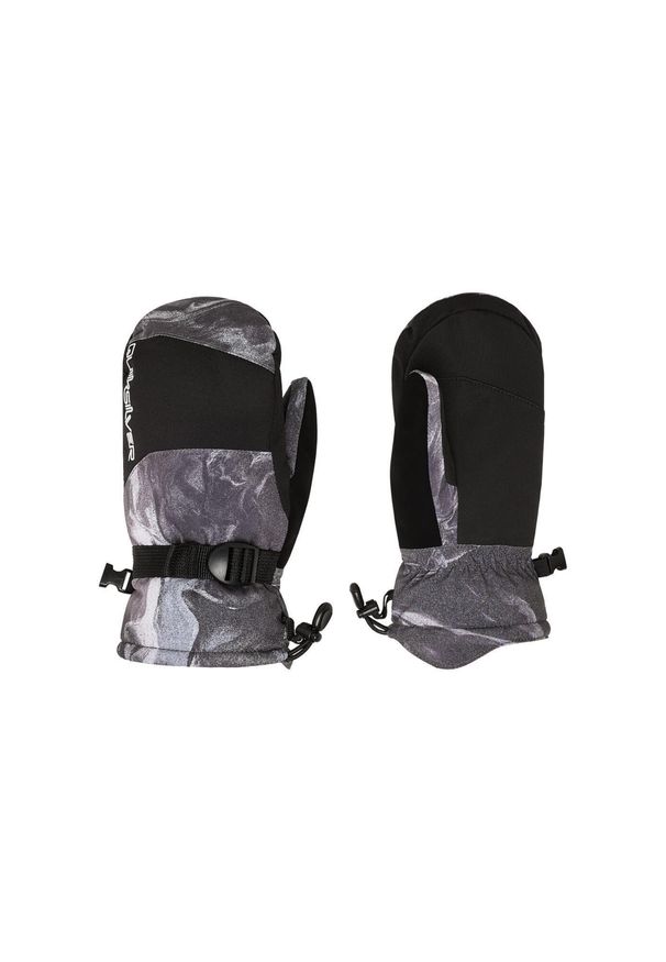 Quiksilver - Rękawice do sportów zimowych techniczne dla Chłopców MISSION. Kolor: szary. Materiał: poliester, materiał. Sezon: zima. Sport: narciarstwo