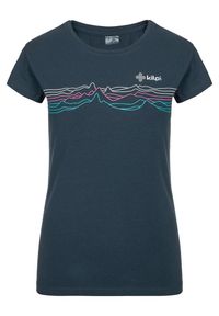 Damski bawełniany t-shirt Kilpi TOFFEES-W. Kolor: niebieski. Materiał: bawełna