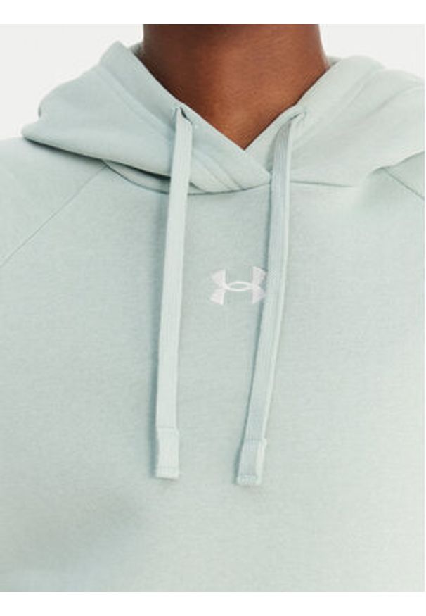 Under Armour Bluza Ua Rival 1379500 Zielony Loose Fit. Kolor: zielony. Materiał: bawełna
