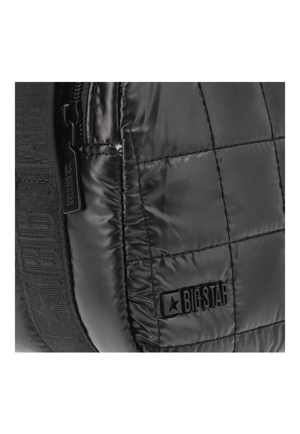 Big-Star - Czarna Torebka Big Star Stylowa Damska Listonoszka Na Ramię. Kolor: czarny. Styl: elegancki. Rodzaj torebki: na ramię