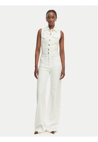 Elisabetta Franchi Kombinezon TJ-45N-61E2-V550 Biały Regular Fit. Kolor: biały. Materiał: bawełna #1