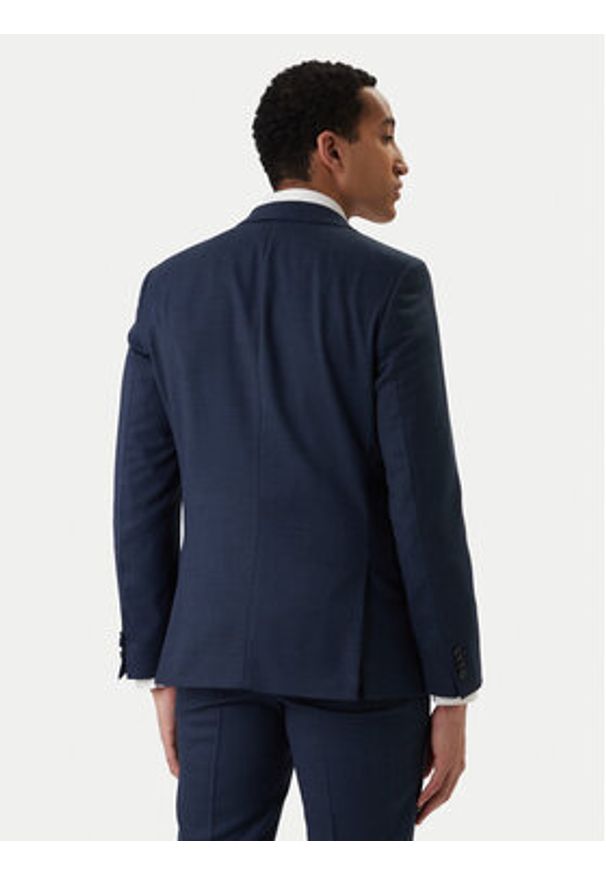 Hugo - HUGO Garnitur Henry/Getlin232X 50558069 Granatowy Slim Fit. Kolor: niebieski. Materiał: syntetyk