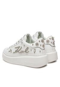 Karl Lagerfeld - KARL LAGERFELD Sneakersy Ankapri KL63525 Biały. Kolor: biały. Materiał: skóra #6