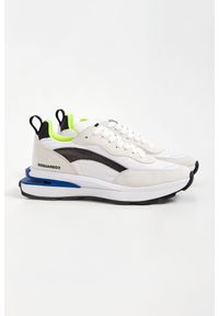 Sneakersy męskie DSQUARED2. Materiał: zamsz, materiał, guma. Wzór: aplikacja