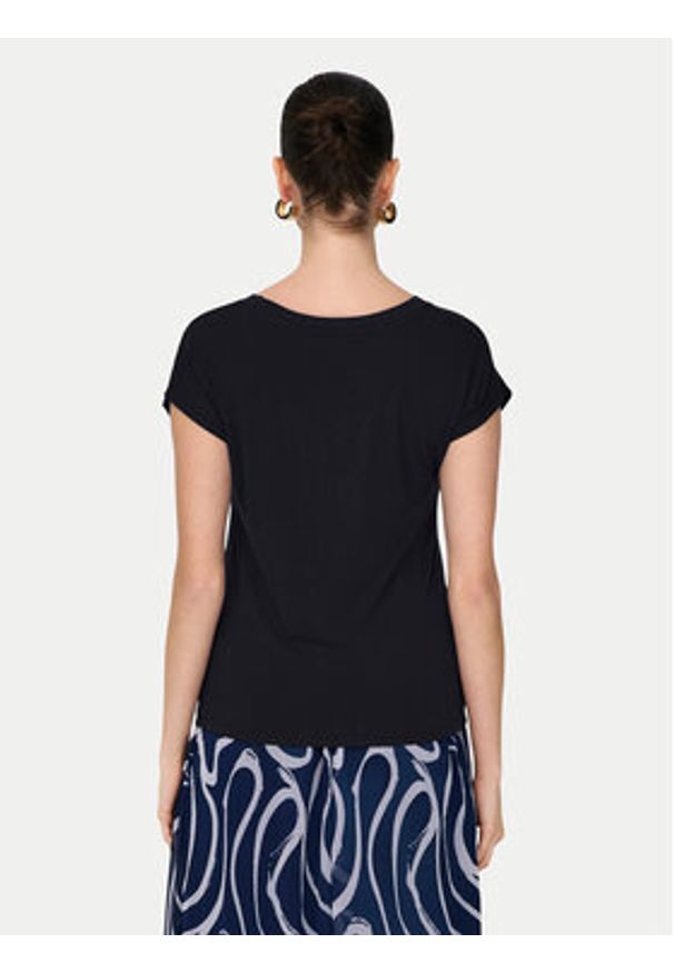 only - ONLY T-Shirt Rilla 15315776 Czarny Regular Fit. Kolor: czarny. Materiał: wiskoza