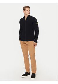 Stone Island Kardigan 8115519C2 Granatowy Regular Fit. Kolor: niebieski. Materiał: wełna