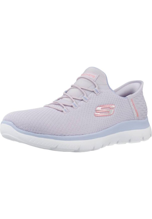 skechers - Buty do chodzenia damskie Skechers Summits-diamond Drea. Kolor: fioletowy. Materiał: syntetyk, materiał. Szerokość cholewki: normalna. Model: Skechers Sport. Sport: turystyka piesza