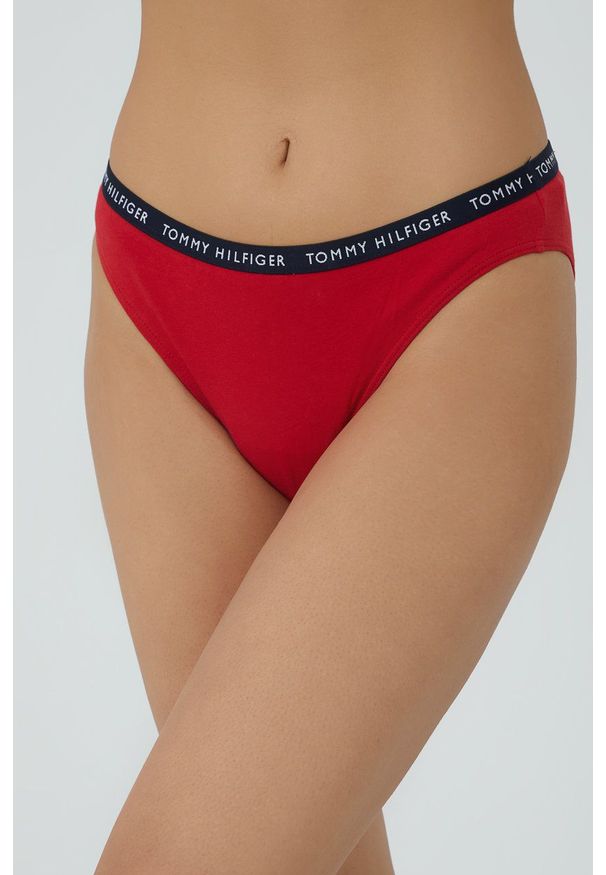 TOMMY HILFIGER - Tommy Hilfiger Figi (3-pack) kolor biały. Kolor: biały. Materiał: bawełna