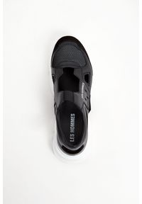 Les Hommes - Sneakersy męskie skórzane LES HOMMES. Materiał: tkanina, zamsz, skóra. Wzór: nadruk #5