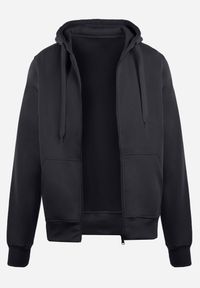 Renee - Granatowa Bluza z Kapturem Zapinana na Suwak Edan. Okazja: na co dzień. Typ kołnierza: kaptur. Kolor: niebieski. Materiał: jeans. Długość rękawa: długi rękaw. Długość: długie. Styl: sportowy, casual, elegancki, klasyczny