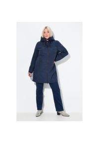 ULLA POPKEN - Damskie Kurtka funkcyjna HYPRAR wodoodporna kaptur. Kolekcja: plus size. Kolor: niebieski. Materiał: poliester, materiał. Sport: turystyka piesza #1