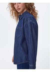 Americanos Koszula jeansowa Unisex Michigan Granatowy Oversize. Kolor: niebieski. Materiał: bawełna #15