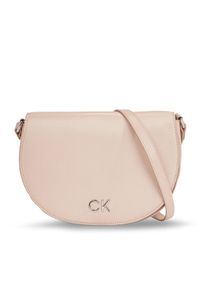 Calvin Klein Torebka Ck Daily Saddle Bag_Pearlized K60K611883 Szary. Kolor: szary. Materiał: skórzane