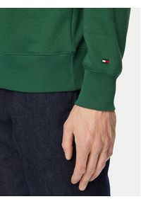 TOMMY HILFIGER - Tommy Hilfiger Bluza Logo MW0MW11596 Zielony ciemny Regular Fit. Kolor: zielony. Materiał: syntetyk #4
