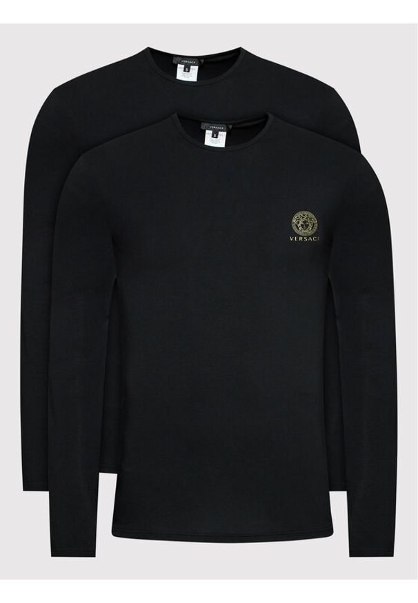 VERSACE - Komplet 2 bluzek Versace. Kolor: czarny. Materiał: bawełna
